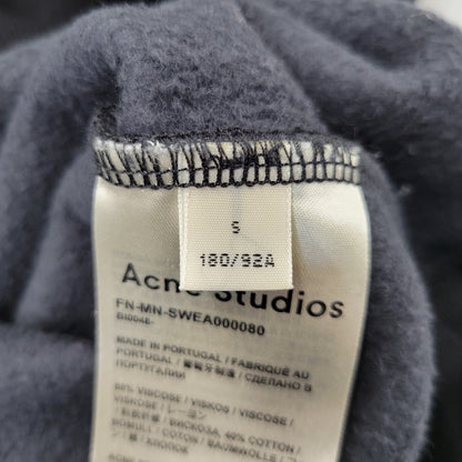 【中古品】【メンズ】 ACNE STUDIOS アクネストゥディオズ FN-MN-SWEA000080 LOGO CREWNECK SWEATSHIRT ロゴ クルーネック スウェットシャツ トップス 長袖 141-261029-ya-16-izu サイズ：S カラー：ブラック 万代Net店