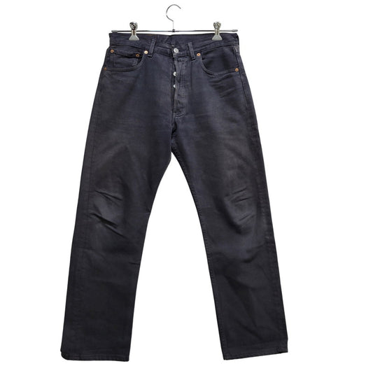 【中古品】【メンズ】 LEVI'S リーバイス 90S 501-0163 後染め BLACK DENIM PANTS ブラック デニム パンツ ズボン ボトムス 157-261029-ya-19-izu サイズ：33×30 カラー：ブラック 万代Net店