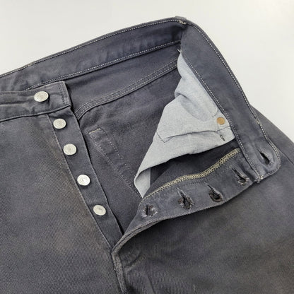 【中古品】【メンズ】 LEVI'S リーバイス 90S 501-0163 後染め BLACK DENIM PANTS ブラック デニム パンツ ズボン ボトムス 157-261029-ya-19-izu サイズ：33×30 カラー：ブラック 万代Net店