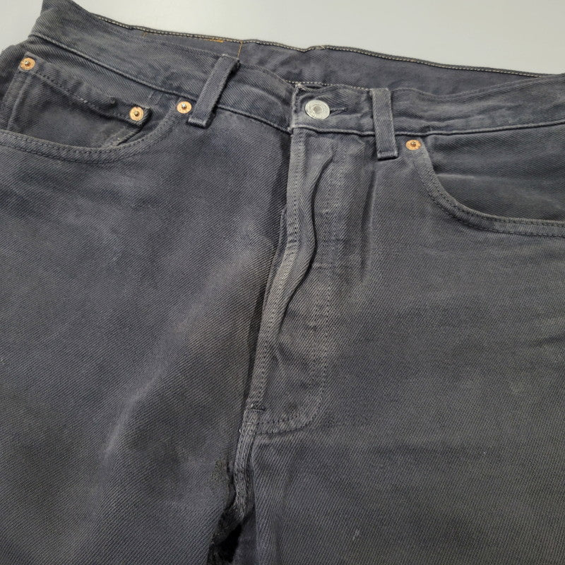 【中古品】【メンズ】 LEVI'S リーバイス 90S 501-0163 後染め BLACK DENIM PANTS ブラック デニム パンツ ズボン ボトムス 157-261029-ya-19-izu サイズ：33×30 カラー：ブラック 万代Net店