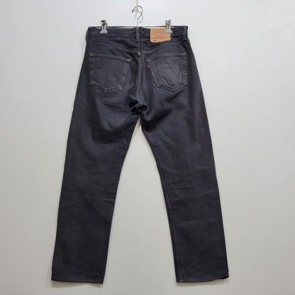 【中古品】【メンズ】 LEVI'S リーバイス 90S 501-0163 後染め BLACK DENIM PANTS ブラック デニム パンツ ズボン ボトムス 157-261029-ya-19-izu サイズ：33×30 カラー：ブラック 万代Net店