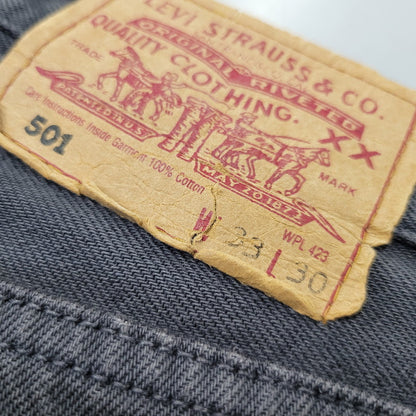 【中古品】【メンズ】 LEVI'S リーバイス 90S 501-0163 後染め BLACK DENIM PANTS ブラック デニム パンツ ズボン ボトムス 157-261029-ya-19-izu サイズ：33×30 カラー：ブラック 万代Net店