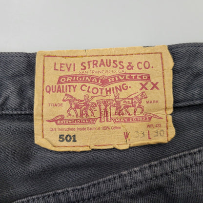 【中古品】【メンズ】 LEVI'S リーバイス 90S 501-0163 後染め BLACK DENIM PANTS ブラック デニム パンツ ズボン ボトムス 157-261029-ya-19-izu サイズ：33×30 カラー：ブラック 万代Net店