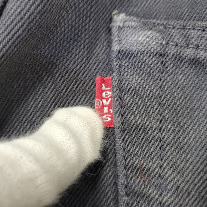【中古品】【メンズ】 LEVI'S リーバイス 90S 501-0163 後染め BLACK DENIM PANTS ブラック デニム パンツ ズボン ボトムス 157-261029-ya-19-izu サイズ：33×30 カラー：ブラック 万代Net店