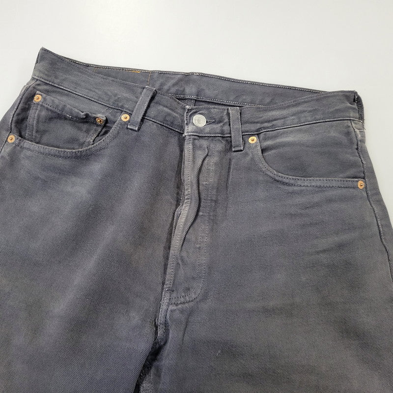 【中古品】【メンズ】 LEVI'S リーバイス 90S 501-0163 後染め BLACK DENIM PANTS ブラック デニム パンツ ズボン ボトムス 157-261029-ya-19-izu サイズ：33×30 カラー：ブラック 万代Net店