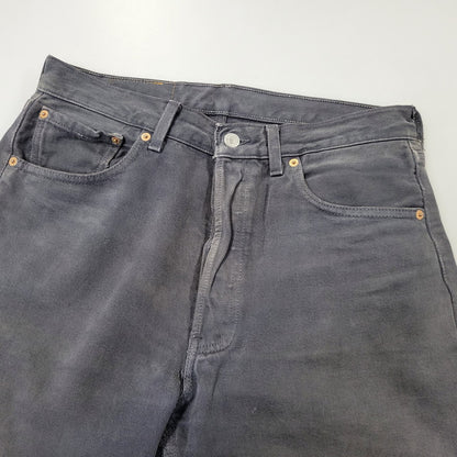 【中古品】【メンズ】 LEVI'S リーバイス 90S 501-0163 後染め BLACK DENIM PANTS ブラック デニム パンツ ズボン ボトムス 157-261029-ya-19-izu サイズ：33×30 カラー：ブラック 万代Net店