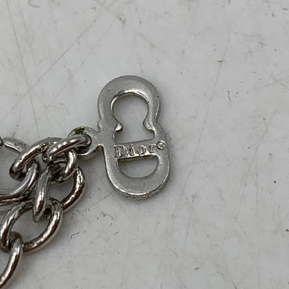 【中古品】【レディース】 CHRISTIAN DIOR クリスチャンディオール FAKE PEARL LOGO BRACELET フェイク パール ロゴ ブレスレット アクセサリー 182-261030-cs-16-izu カラー：シルバー×ホワイト 万代Net店