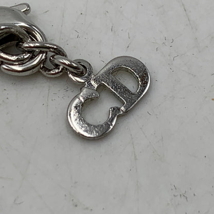 【中古品】【レディース】 CHRISTIAN DIOR クリスチャンディオール FAKE PEARL LOGO BRACELET フェイク パール ロゴ ブレスレット アクセサリー 182-261030-cs-16-izu カラー：シルバー×ホワイト 万代Net店