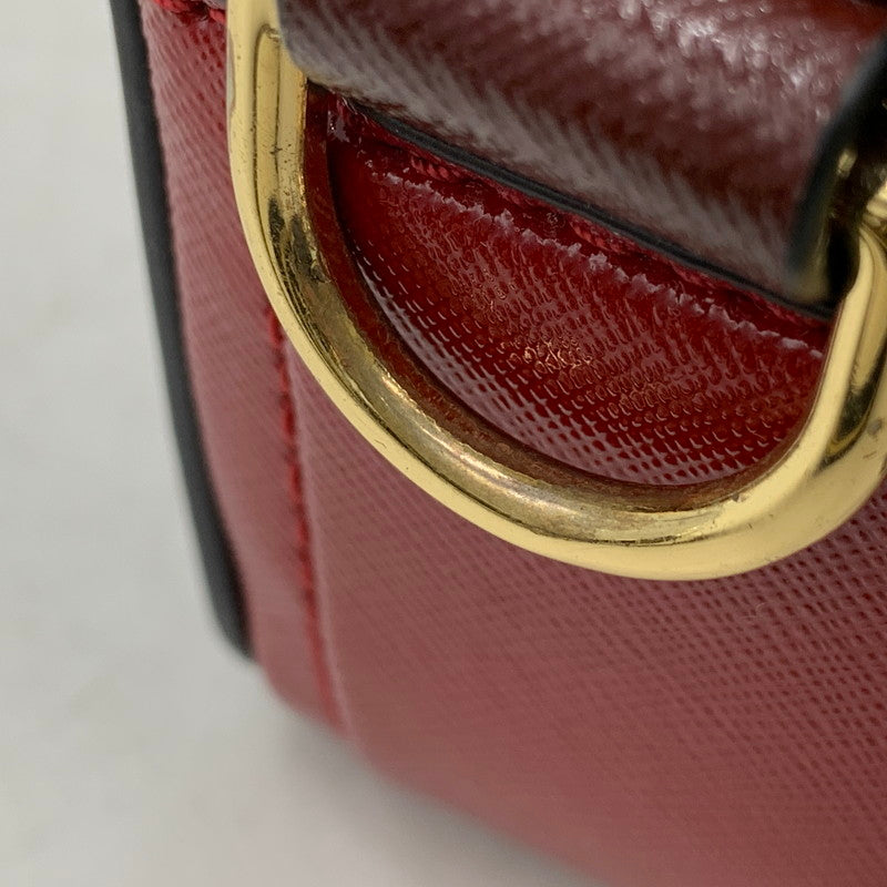【中古品】【レディース】 MARC JACOBS マークジェイコブス M0012007-011 THE SNAPSHOT SHOULDER BAG ザ スナップショット ショルダー バッグ カバン 鞄 188-261030-cs-17-izu カラー：ブラック×レッド 万代Net店