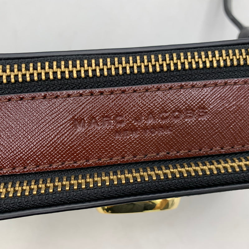 【中古品】【レディース】 MARC JACOBS マークジェイコブス M0012007-011 THE SNAPSHOT SHOULDER BAG ザ スナップショット ショルダー バッグ カバン 鞄 188-261030-cs-17-izu カラー：ブラック×レッド 万代Net店