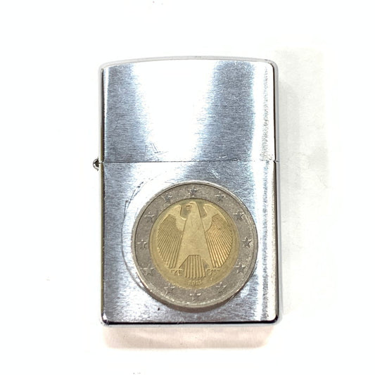 【中古品】【メンズ】 ZIPPO ジッポ 99年製 ユーロコイン オイルライター 中身違い 206-240206-gm-13-fuz 万代Net店