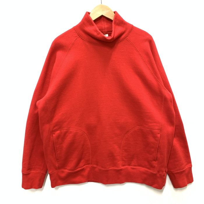【中古品】【メンズ】 GOLD HIGH NECK SWEAT ハイネックスウェット トップス ブランド 古着 145-240205-gm-20-fuz サイズ：S カラー：レッド 万代Net店