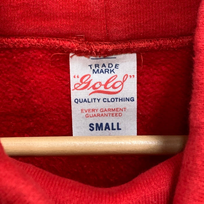 【中古品】【メンズ】 GOLD HIGH NECK SWEAT ハイネックスウェット トップス ブランド 古着 145-240205-gm-20-fuz サイズ：S カラー：レッド 万代Net店