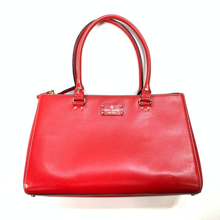 【中古品】【レディース】 Kate Spade ケイトスペード ハンドバッグ ブランド バッグ カバン 188-240518-gm-18-fuz カラー：レッド 万代Net店