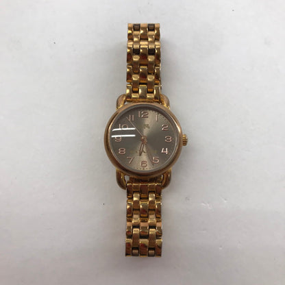 【ジャンク品】【レディース】 COACH コーチ 14502281・デランシー・クォーツ ゴールドカラー クウォーツ 時計 腕時計 197-191130-re-120-fuz カラー：ゴールド 万代Net店