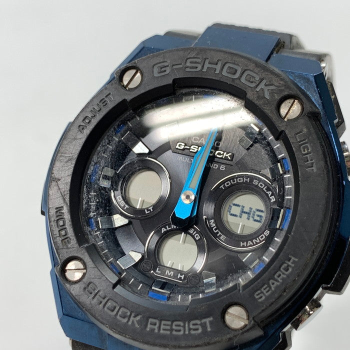 【中古品】【メンズ】 G-SHOCK ジーショック GST-W300G 腕時計 196-231002-196-231002-gm-10-fuz-fuz カラー：ブラック 黒 ブルー 青 万代Net店