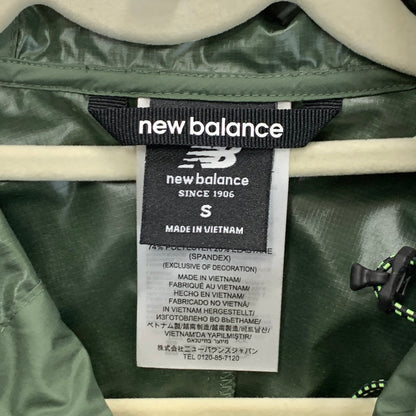 【中古品】【メンズ】 NEW BALANCE ニューバランス NB AT アノラックジャケット ナイロンジャケット アウター ブランド 古着 148-240103-gm-20-fuz サイズ：S カラー：カーキ ブラック 万代Net店