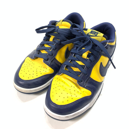 【中古品】【メンズ】 ナイキ DD1391-700 DUNK LOW ダンク ロー """"ミシガン"""" シューズ 靴 スニーカー 160-240309-gm-19-fuz サイズ：26cm カラー：ネイビー イエロー 万代Net店