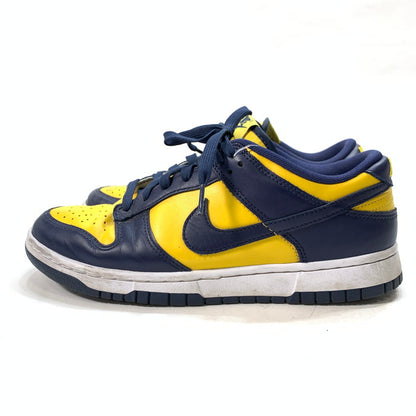 【中古品】【メンズ】 ナイキ DD1391-700 DUNK LOW ダンク ロー """"ミシガン"""" シューズ 靴 スニーカー 160-240309-gm-19-fuz サイズ：26cm カラー：ネイビー イエロー 万代Net店