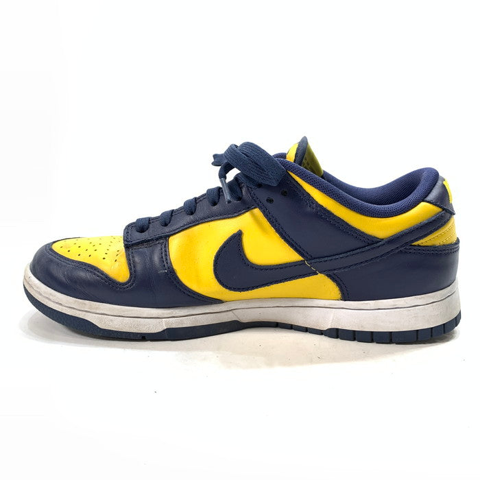 【中古品】【メンズ】 NIKE ナイキ DD1391-700 DUNK LOW ダンク ロー ""ミシガン"" シューズ 靴 スニーカー 160-240309-gm-19-fuz サイズ：26cm カラー：ネイビー イエロー 万代Net店