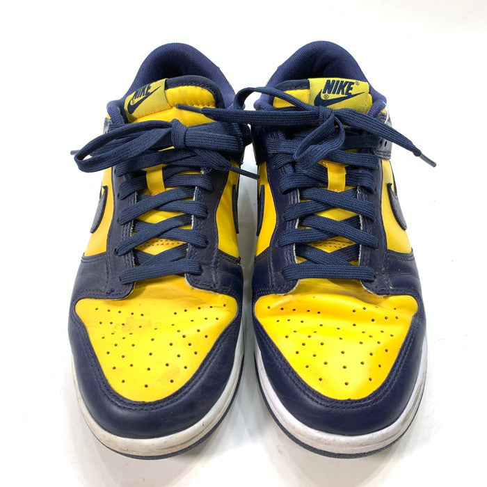 【中古品】【メンズ】 ナイキ DD1391-700 DUNK LOW ダンク ロー """"ミシガン"""" シューズ 靴 スニーカー 160-240309-gm-19-fuz サイズ：26cm カラー：ネイビー イエロー 万代Net店