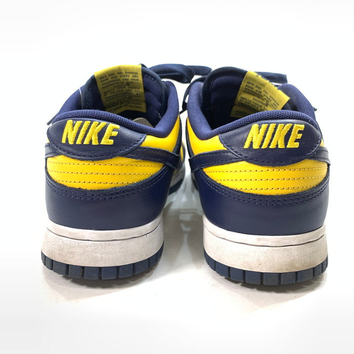 【中古品】【メンズ】 ナイキ DD1391-700 DUNK LOW ダンク ロー """"ミシガン"""" シューズ 靴 スニーカー 160-240309-gm-19-fuz サイズ：26cm カラー：ネイビー イエロー 万代Net店