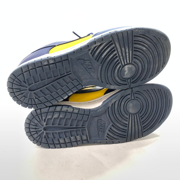 【中古品】【メンズ】 ナイキ DD1391-700 DUNK LOW ダンク ロー """"ミシガン"""" シューズ 靴 スニーカー 160-240309-gm-19-fuz サイズ：26cm カラー：ネイビー イエロー 万代Net店