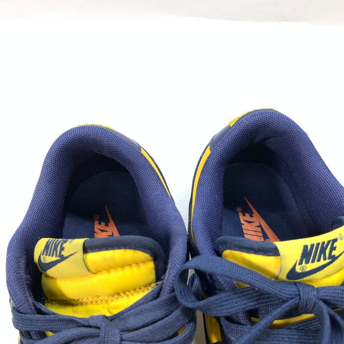 【中古品】【メンズ】 NIKE ナイキ DD1391-700 DUNK LOW ダンク ロー ""ミシガン"" シューズ 靴 スニーカー 160-240309-gm-19-fuz サイズ：26cm カラー：ネイビー イエロー 万代Net店