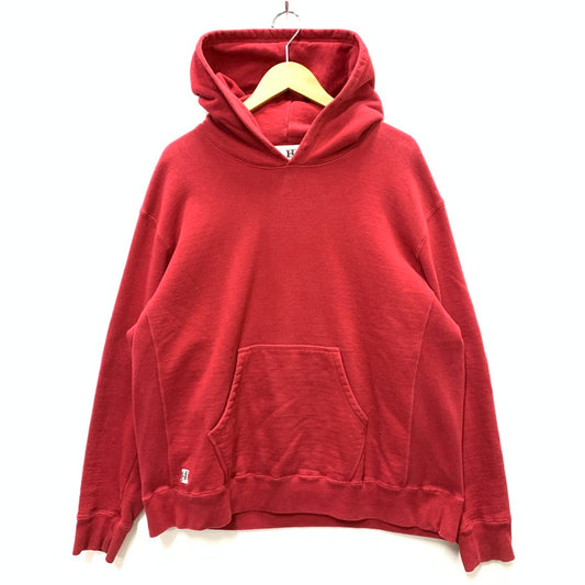 【中古品】【メンズ】 HBNS SWEAT PARKA パーカー フーディー オーバーサイズ トップス ブランド 古着 140-240203-gm-3-fuz サイズ：M カラー：レッド 万代Net店