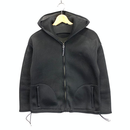 【中古品】【レディース】 ESSENTIAL DOUBLE STANDARD CLOTHING ダブルスタンダードクロージング MESH HOODIE メッシュフーディー パーカー トップス ブランド 古着 171-231105-170-231105-gm-10-fuz-fuz サイズ：FREE カラー：ブラック 万代Net店