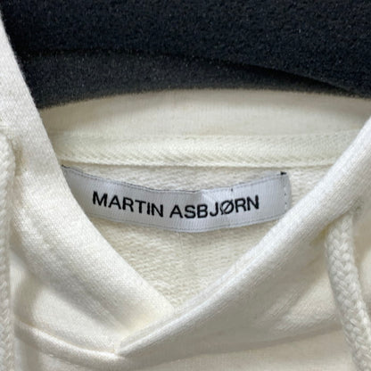 【中古品】【メンズ】 MARTIN ASBJORN パーカー フーディー トップス ブランド 古着 141-240203-gm-35-fuz サイズ：M カラー：ホワイト 万代Net店