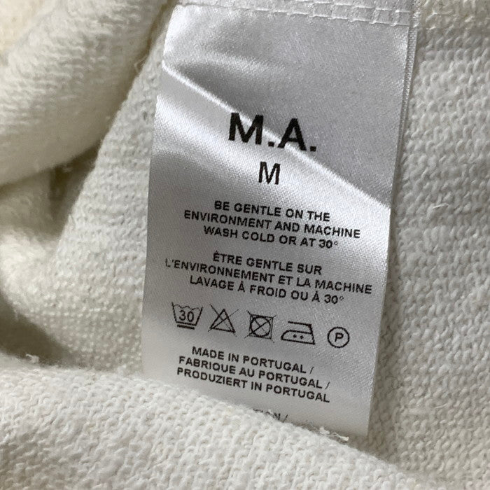 【中古品】【メンズ】 MARTIN ASBJORN パーカー フーディー トップス ブランド 古着 141-240203-gm-35-fuz サイズ：M カラー：ホワイト 万代Net店