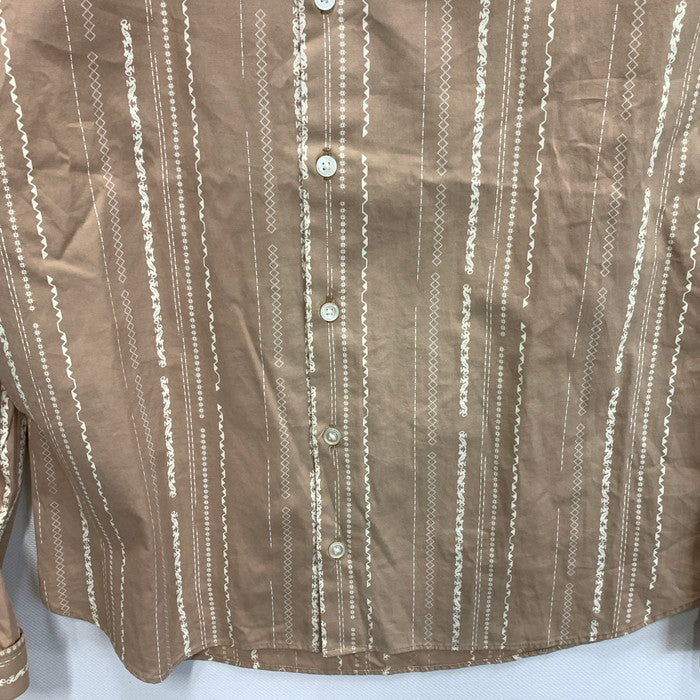 【中古品】【メンズ】 kolor カラー 長袖ストライプシャツ トップス ブランド 古着 140-231029-fuz サイズ：2 カラー：ベージュ 万代Net店