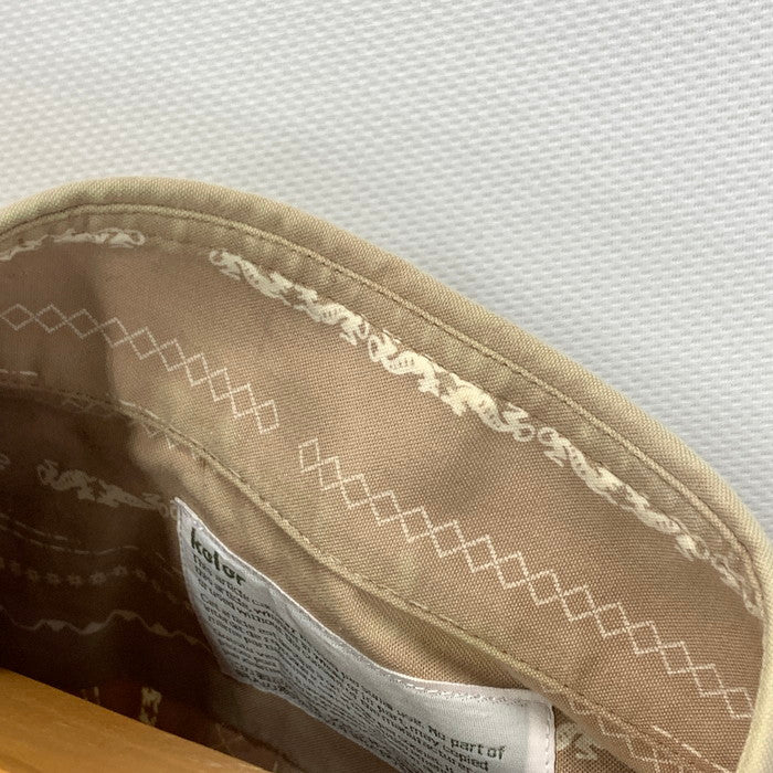 【中古品】【メンズ】 kolor カラー 長袖ストライプシャツ トップス ブランド 古着 140-231029-fuz サイズ：2 カラー：ベージュ 万代Net店