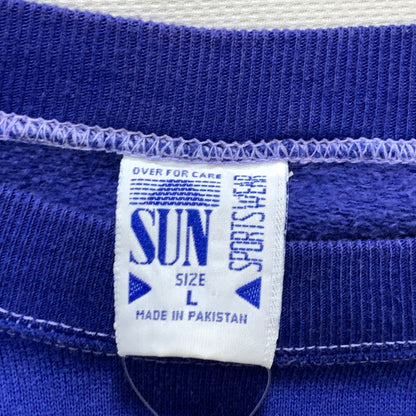 【中古品】【メンズ】 SUN SPORTSWEAR 90s SWEATSHIRT スウェットシャツ トップス ブランド 古着 146-240317-gm-1-fuz サイズ：L カラー：ブルー 万代Net店