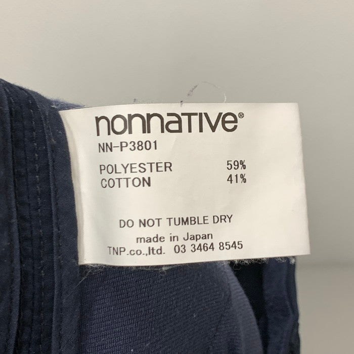 【中古品】【メンズ】 nonnative ノンネイティブ NN-P3801 DWELLER EASY PANTS イージーパンツ ボトムス ブランド 古着 151-231119-151-231118-gm-34-fuz-fuz サイズ：1 カラー：ネイビー 万代Net店