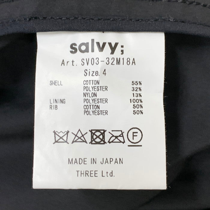 【中古品】【メンズ】 SALUY ブルゾン ジャケット アウター ブランド 古着 140-240203-gm-8-fuz サイズ：04 カラー：ブラック 万代Net店