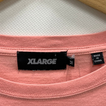 【中古品】【メンズ】 XLARGE エクストララージ 長袖Tシャツ カットソー トップス ブランド 古着 142-240210-gm-29-fuz サイズ：M カラー：ピンク 万代Net店