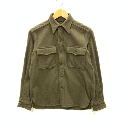 【中古品】【メンズ】 Buzz Rickson's バズリクソンズ BR27347 BUAERO US NAVY SHIRTS FLIGHT WOOLEN ネイビーシャツ 長袖シャツ トップス ブランド 古着 145-231230-gm-25-fuz サイズ：13 カラー：オリーブ 万代Net店