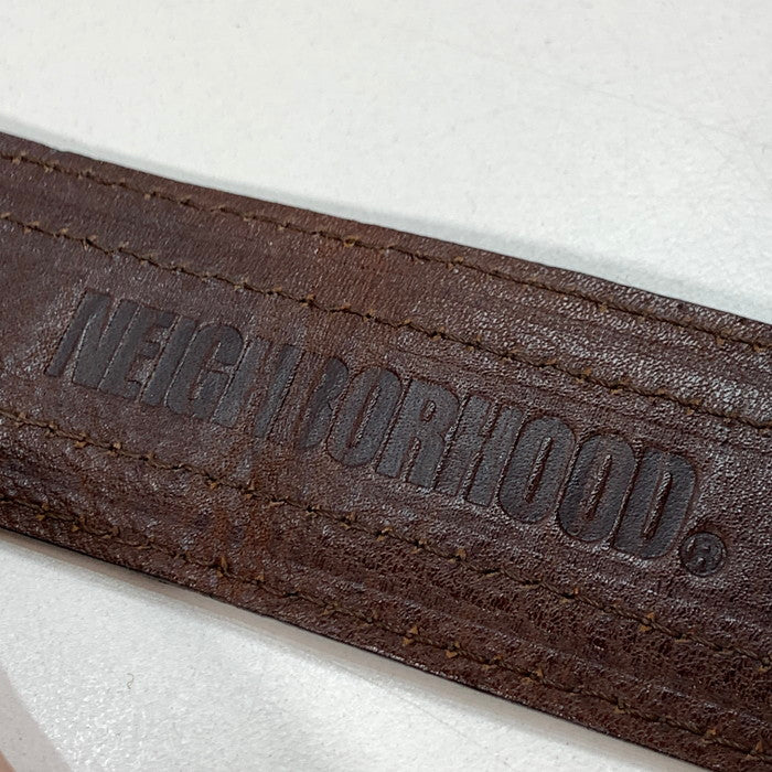 【中古品】【メンズ】 NEIGHBORHOOD ネイバーフッド レザーバングル ブランド アクセサリー 193-241227-gm-34-fuz カラー：ブラウン 万代Net店