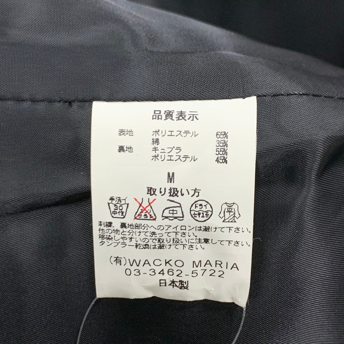 【中古品】【メンズ】 WACKO MARIA ワコマリア 刺繍ベスト トップス ジレ ブランド 古着 140-240106-gm-9-fuz サイズ：M カラー：ブルー 万代Net店