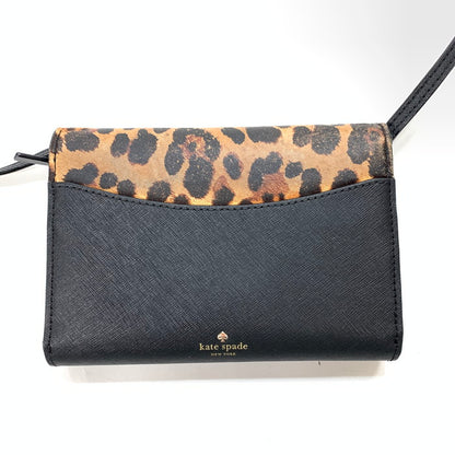 【中古品】【レディース】 Kate Spade ケイトスペード ショルダーバッグ ブランド バッグ カバン 180-240108-gm-31-fuz カラー：ブラック レオパード 万代Net店