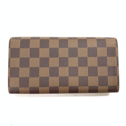 【中古美品】【メンズ/レディース】 LOUIS VUITTON ルイ・ヴィトン N61734 ポルトフォイユ・サラ 長財布 ブランド 179-240115-gm-14-fuz カラー：ブラウン ダミエ 万代Net店