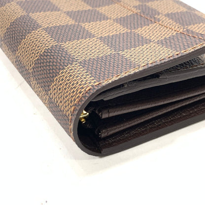 【中古美品】【メンズ/レディース】 LOUIS VUITTON ルイ・ヴィトン N61734 ポルトフォイユ・サラ 長財布 ブランド 179-240115-gm-14-fuz カラー：ブラウン ダミエ 万代Net店