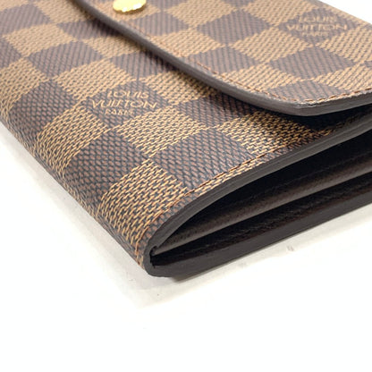 【中古美品】【メンズ/レディース】 LOUIS VUITTON ルイ・ヴィトン N61734 ポルトフォイユ・サラ 長財布 ブランド 179-240115-gm-14-fuz カラー：ブラウン ダミエ 万代Net店