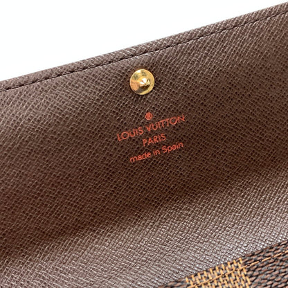 【中古美品】【メンズ/レディース】 LOUIS VUITTON ルイ・ヴィトン N61734 ポルトフォイユ・サラ 長財布 ブランド 179-240115-gm-14-fuz カラー：ブラウン ダミエ 万代Net店