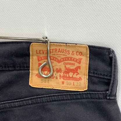 【中古品】【メンズ】 Levi's リーバイス 511 パンツ ボトムス ブランド 古着 156-240211-gm-3-fuz サイズ：30 カラー：ブラック 万代Net店