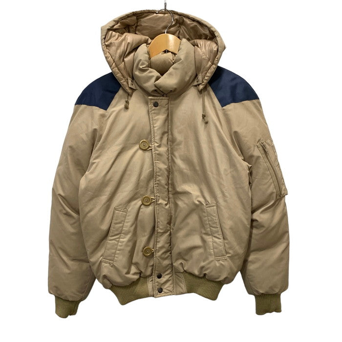 【中古品】【メンズ】 BOBSON ボブソン 33001 DOWN JACKET ダウンジャケット アウター ブランド 古着 146-240203-gm-13-fuz サイズ：M カラー：キャメル 万代Net店