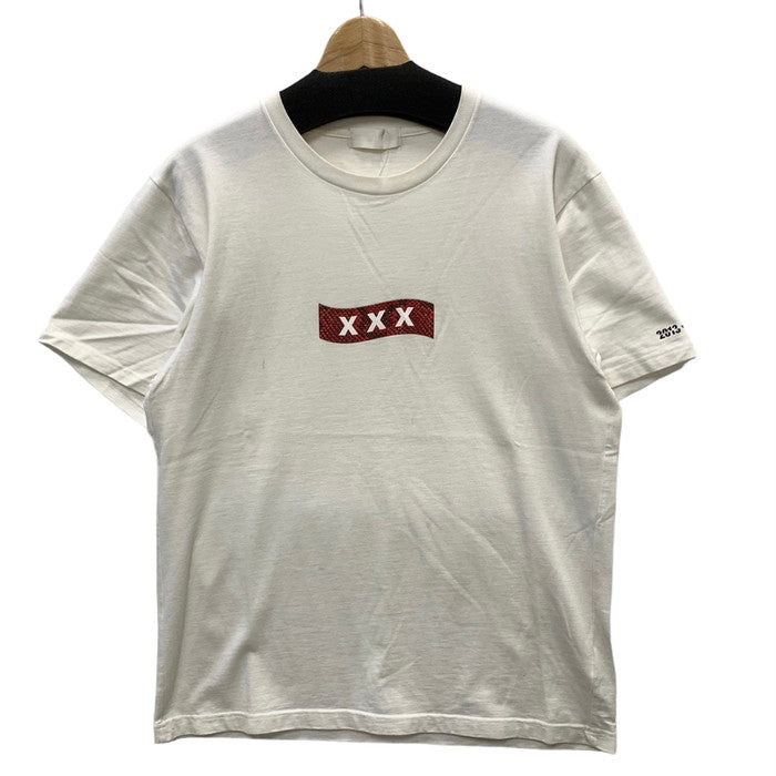 【中古品】【メンズ】 GOD SELECTION XXX 半袖Tシャツ カットソー トップス ブランド 古着 140-240129-gm-7-fuz サイズ：L カラー：ホワイト 万代Net店