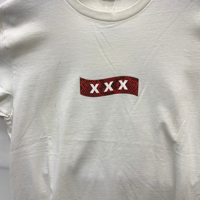 【中古品】【メンズ】 GOD SELECTION XXX 半袖Tシャツ カットソー トップス ブランド 古着 140-240129-gm-7-fuz サイズ：L カラー：ホワイト 万代Net店